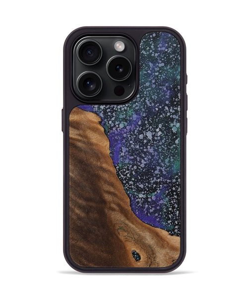 iPhone 15 Pro Wood+Resin Phone Case - Zayn (Cosmos, 702263)