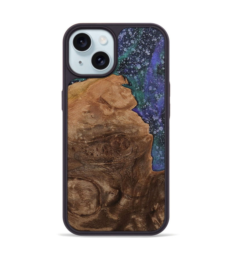 iPhone 15 Wood+Resin Phone Case - Jonah (Cosmos, 702264)