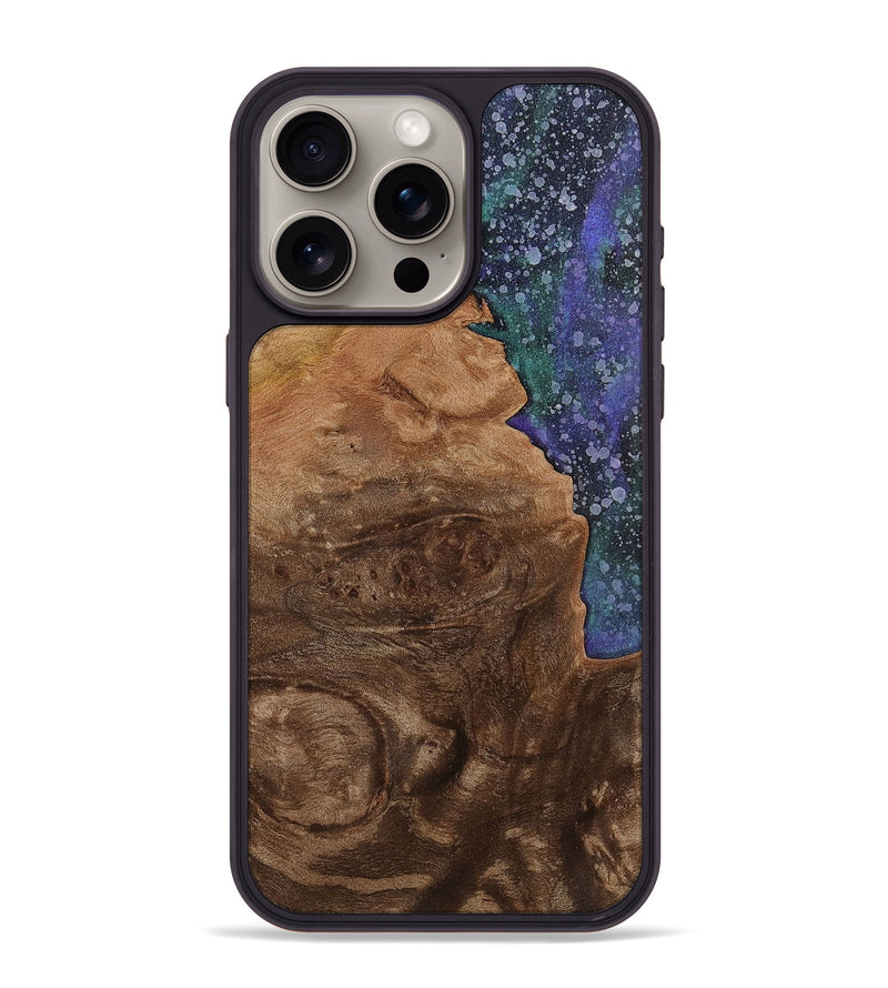 iPhone 15 Pro Max Wood+Resin Phone Case - Jonah (Cosmos, 702264)