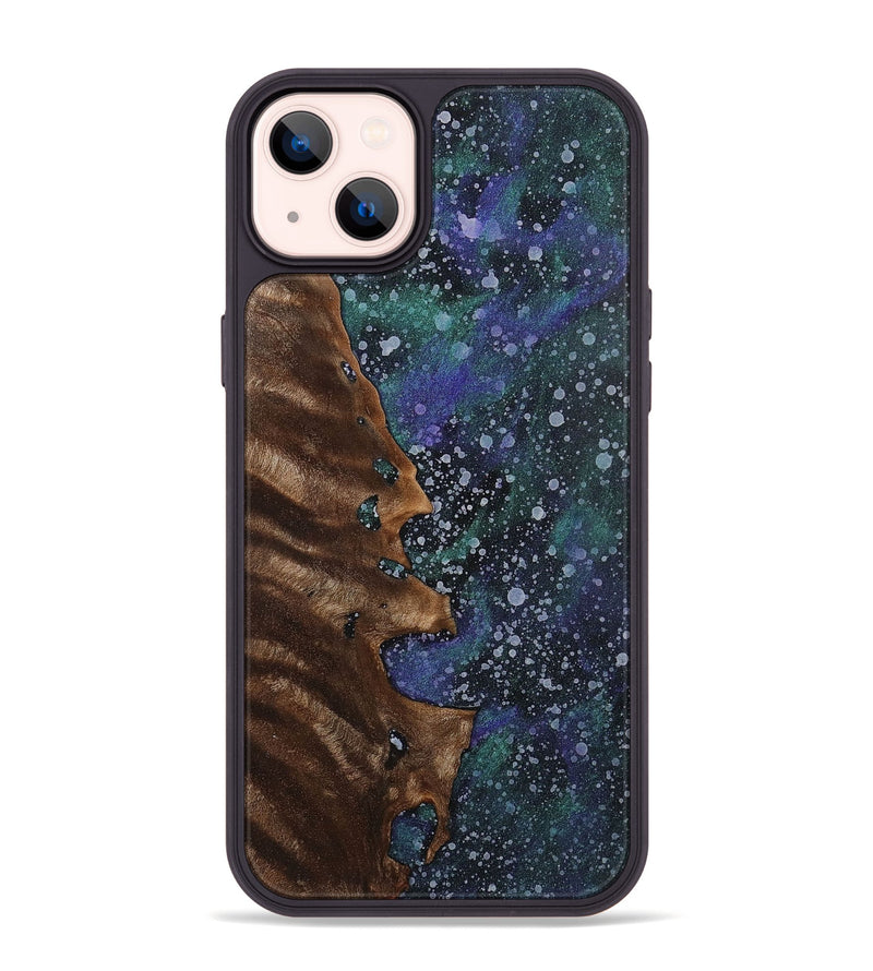 iPhone 14 Plus Wood+Resin Phone Case - Gabriella (Cosmos, 702265)