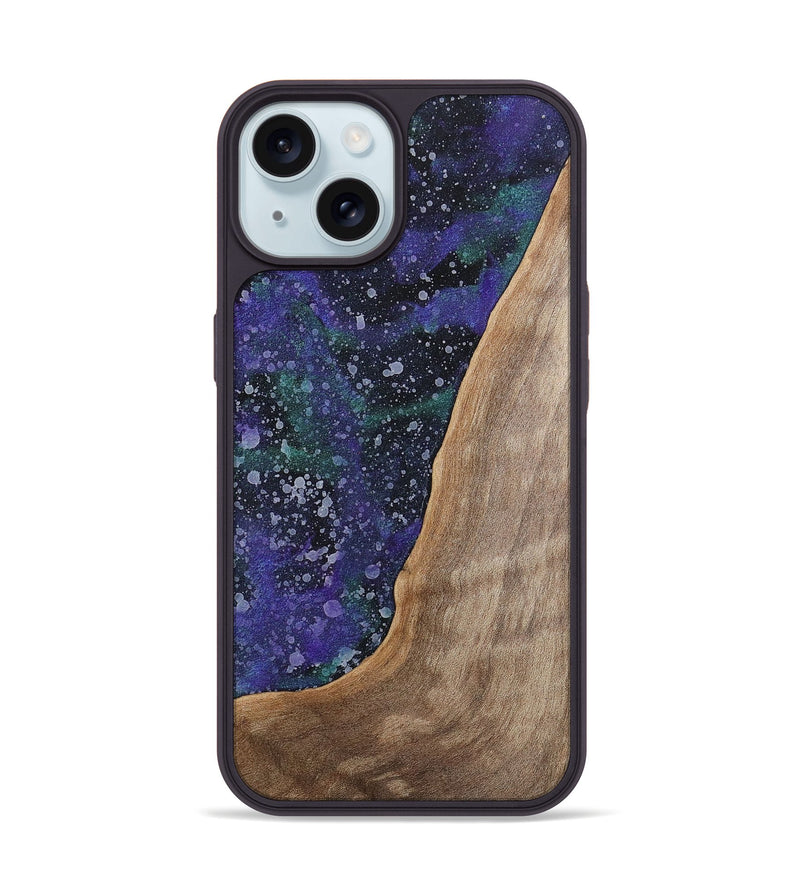 iPhone 15 Wood+Resin Phone Case - Autumn (Cosmos, 702268)