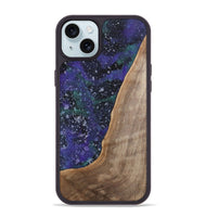 iPhone 15 Plus Wood+Resin Phone Case - Autumn (Cosmos, 702268)