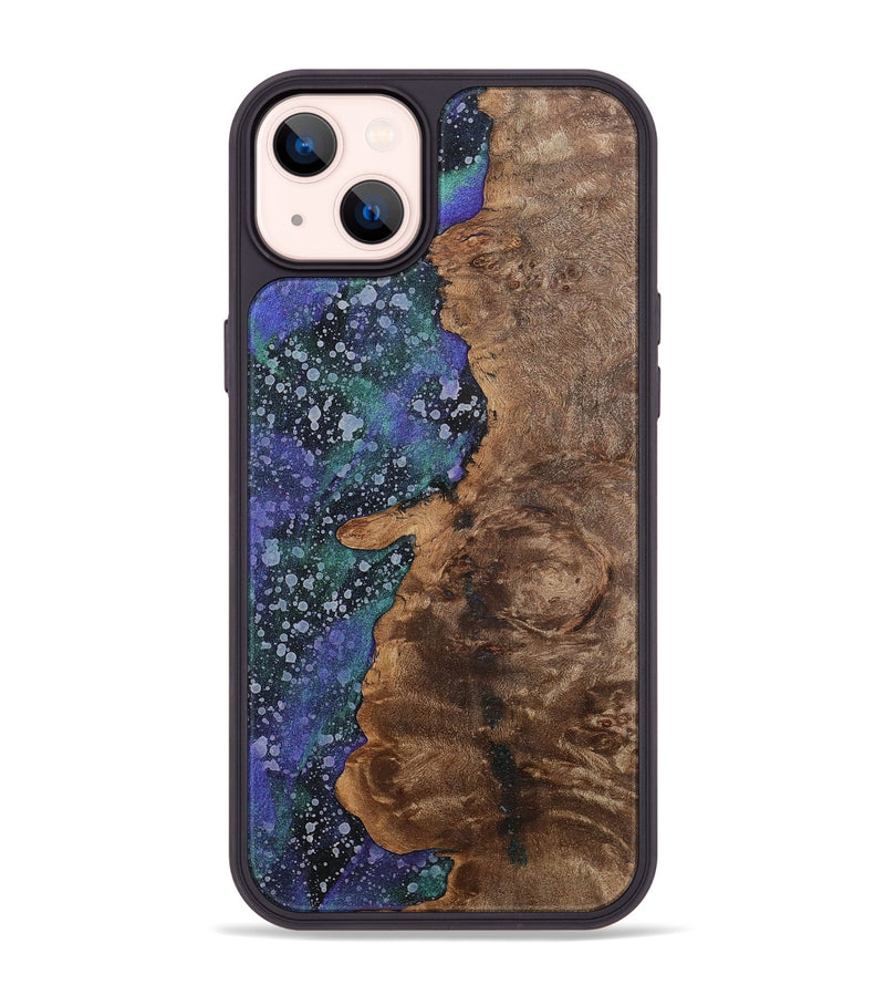iPhone 14 Plus Wood+Resin Phone Case - Tevin (Cosmos, 702269)