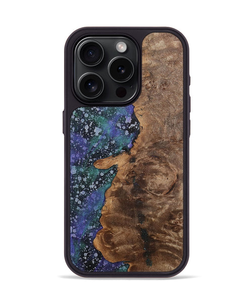 iPhone 15 Pro Wood+Resin Phone Case - Tevin (Cosmos, 702269)