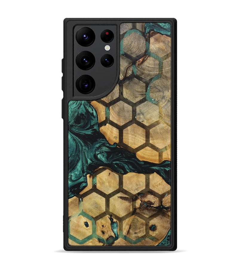 Galaxy S22 Ultra Wood+Resin Phone Case - Brendon (Pattern, 702276)