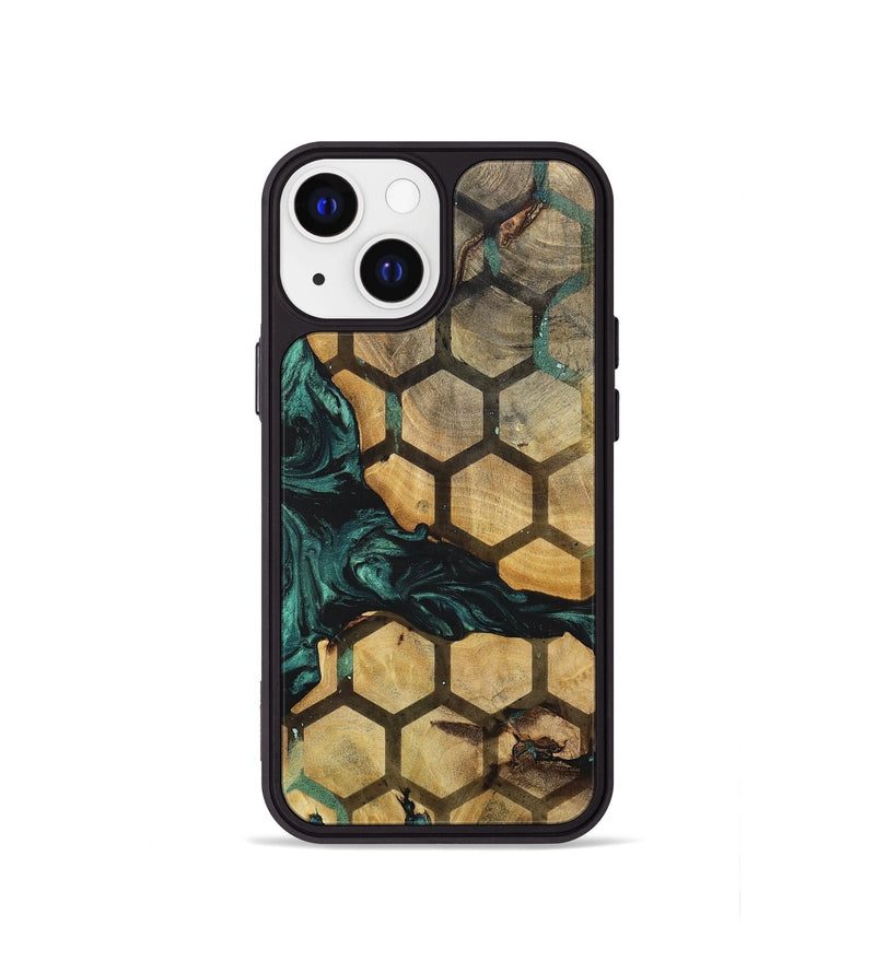 iPhone 13 mini Wood+Resin Phone Case - Brendon (Pattern, 702276)