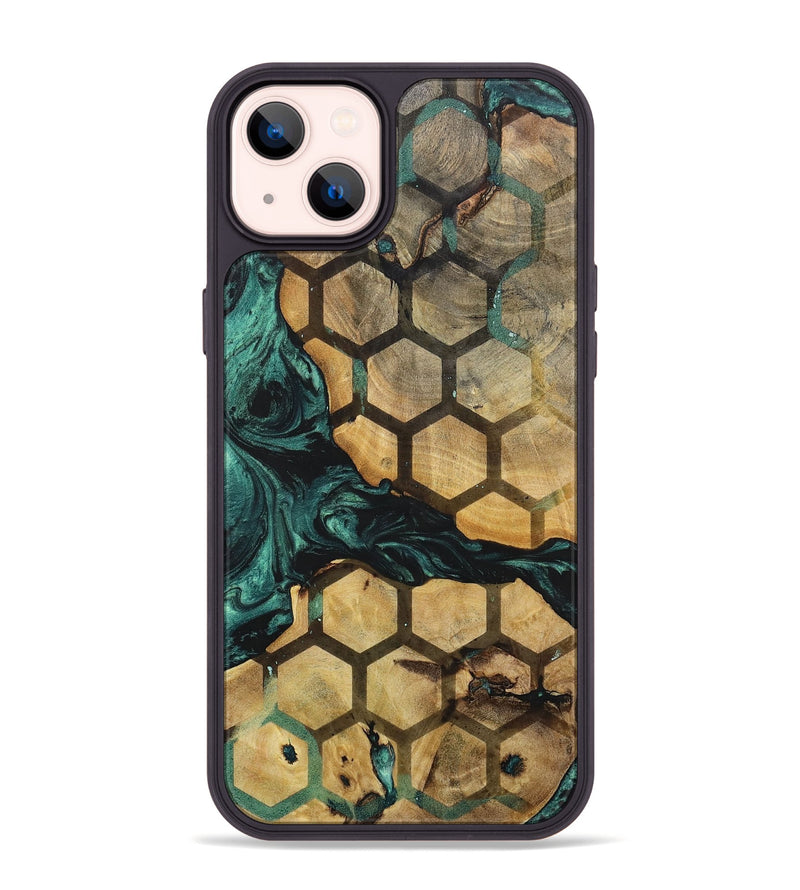 iPhone 14 Plus Wood+Resin Phone Case - Brendon (Pattern, 702276)