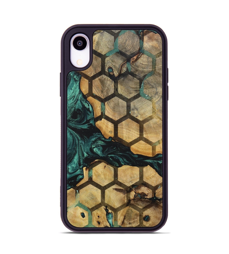 iPhone Xr Wood+Resin Phone Case - Brendon (Pattern, 702276)