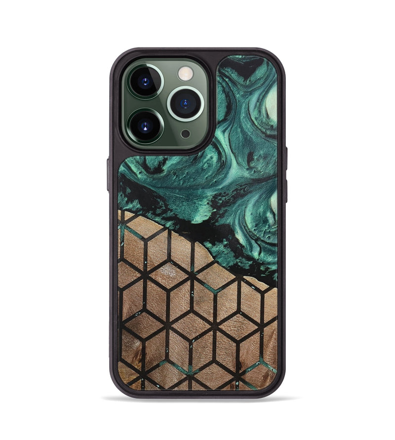 iPhone 13 Pro Wood+Resin Phone Case - Jordan (Pattern, 702282)