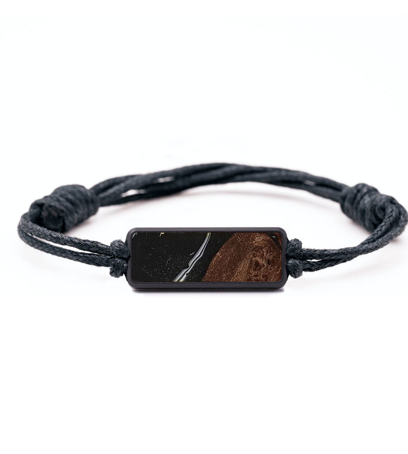 Classic Wood+Resin Bracelet - Evelyn (Black & White, 702487)