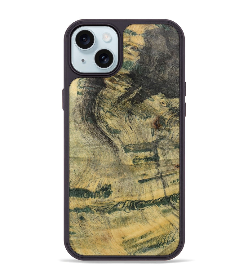 iPhone 15 Plus Wood+Resin Phone Case - Adrian (Wood Burl, 702542)