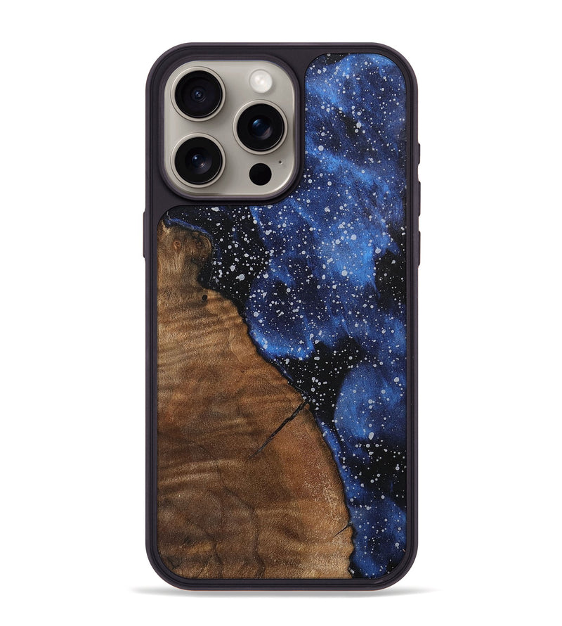 iPhone 15 Pro Max Wood+Resin Phone Case - Conor (Cosmos, 702560)