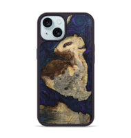 iPhone 15 Wood+Resin Phone Case - Tori (Mosaic, 702565)
