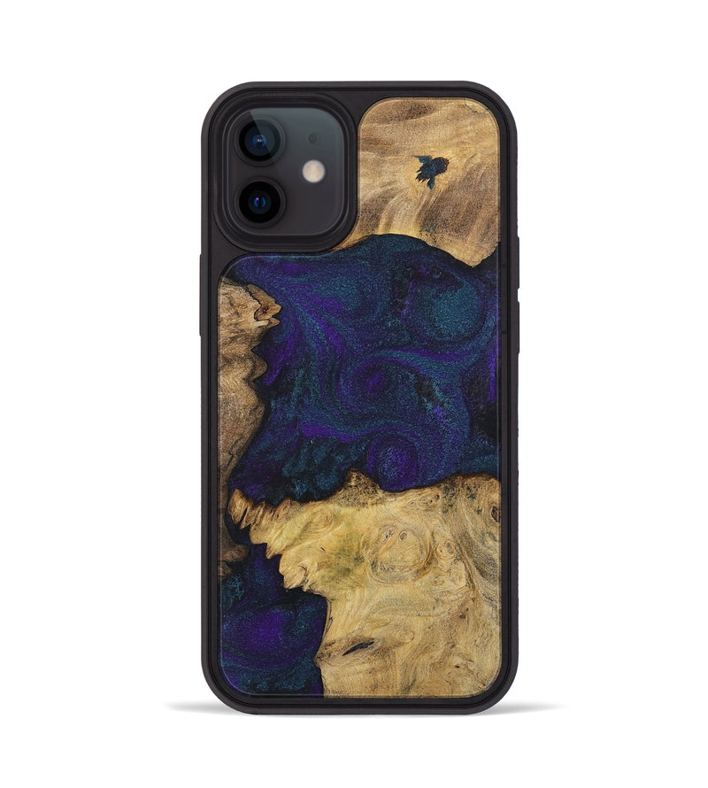 iPhone 12 Wood+Resin Phone Case - Mason (Mosaic, 702573)