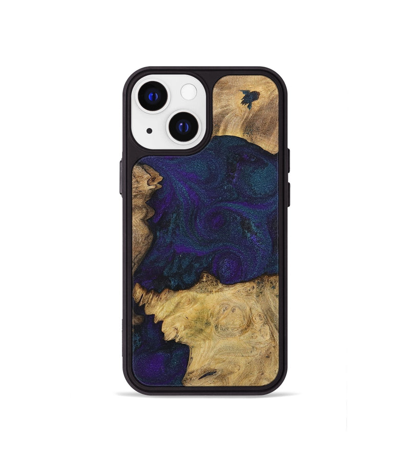iPhone 13 mini Wood+Resin Phone Case - Mason (Mosaic, 702573)