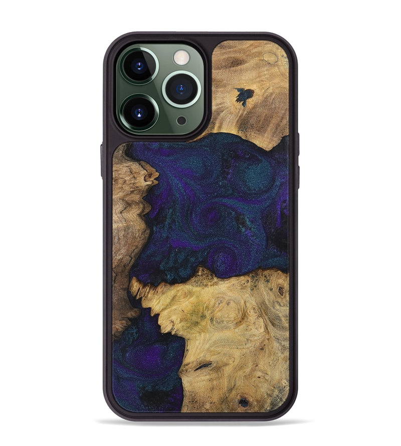 iPhone 13 Pro Max Wood+Resin Phone Case - Mason (Mosaic, 702573)