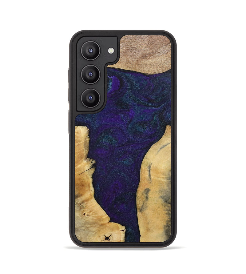 Galaxy S23 Wood+Resin Phone Case - Ginger (Mosaic, 702574)