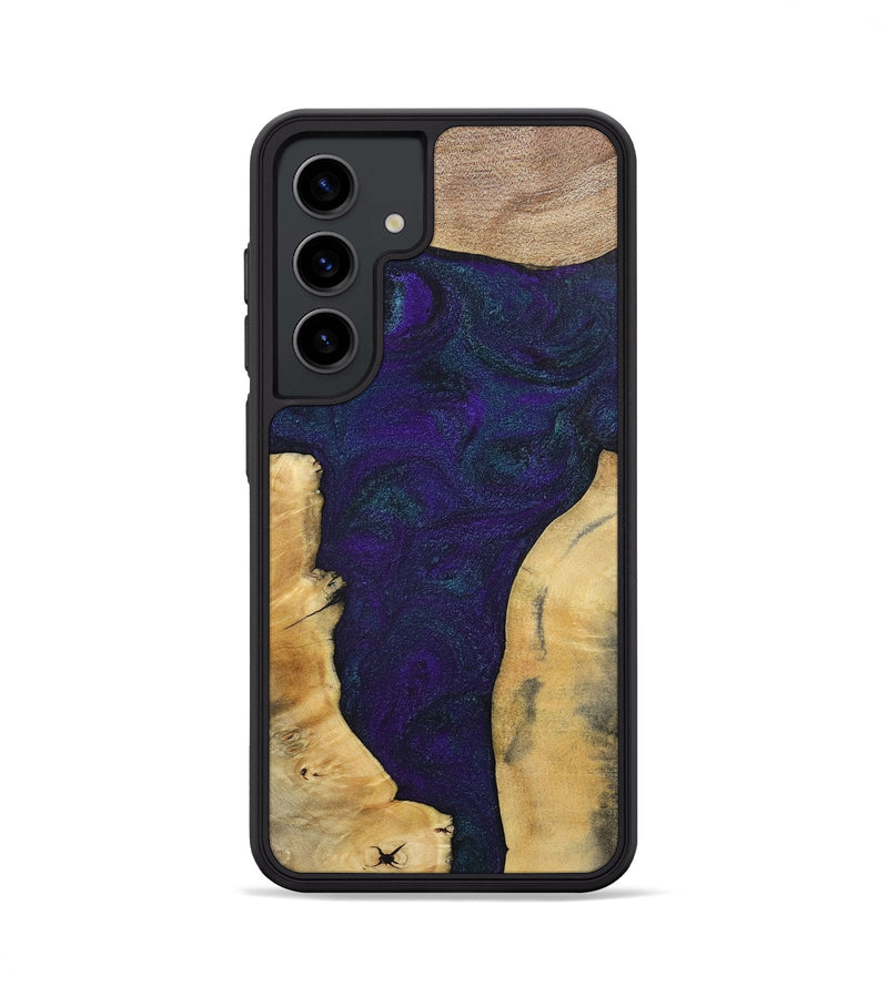Galaxy S24 Wood+Resin Phone Case - Ginger (Mosaic, 702574)