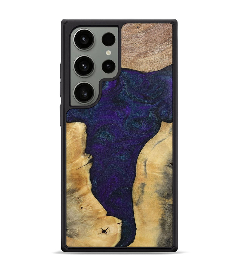 Galaxy S24 Ultra Wood+Resin Phone Case - Ginger (Mosaic, 702574)