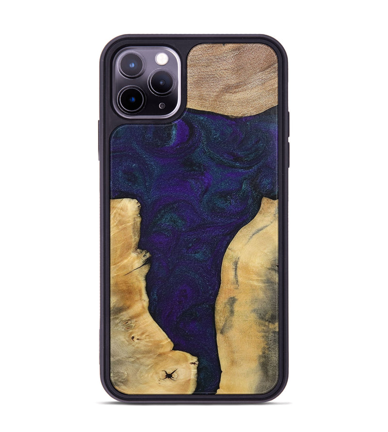 iPhone 11 Pro Max Wood+Resin Phone Case - Ginger (Mosaic, 702574)
