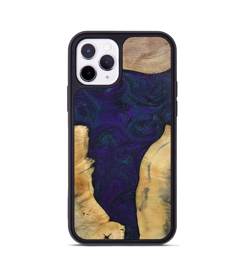 iPhone 11 Pro Wood+Resin Phone Case - Ginger (Mosaic, 702574)