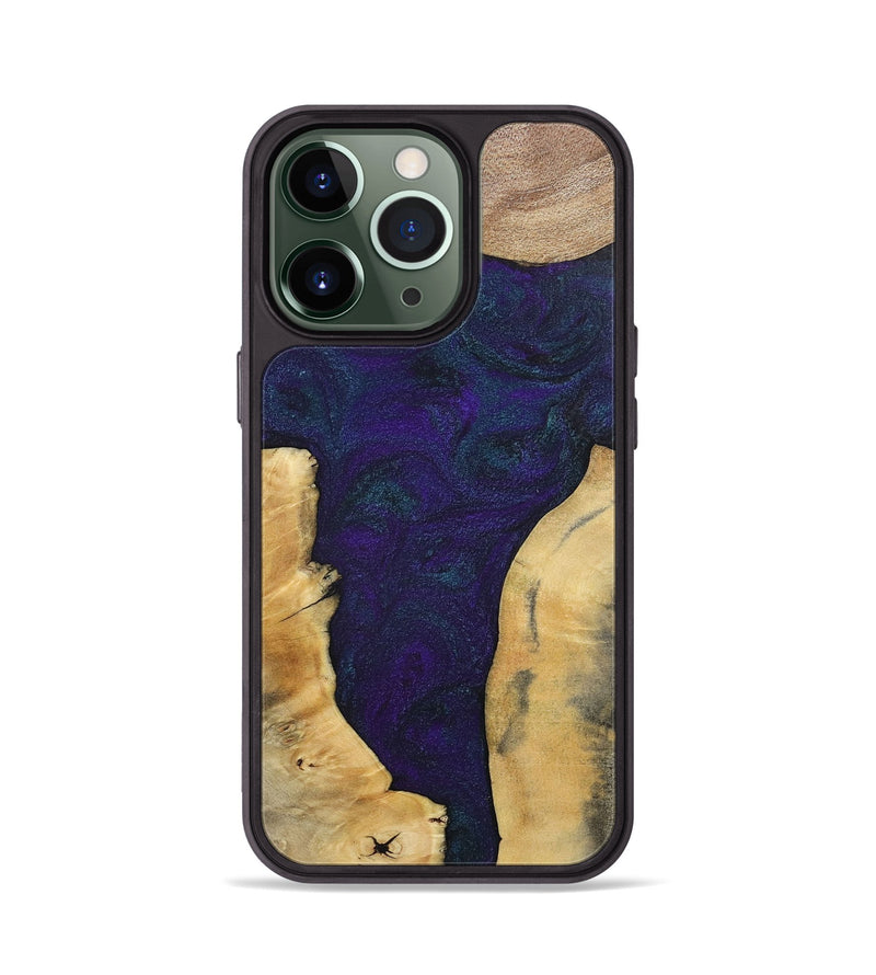iPhone 13 Pro Wood+Resin Phone Case - Ginger (Mosaic, 702574)