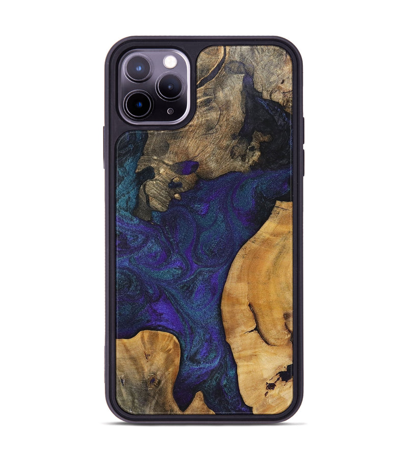 iPhone 11 Pro Max Wood+Resin Phone Case - Caitlyn (Mosaic, 702578)