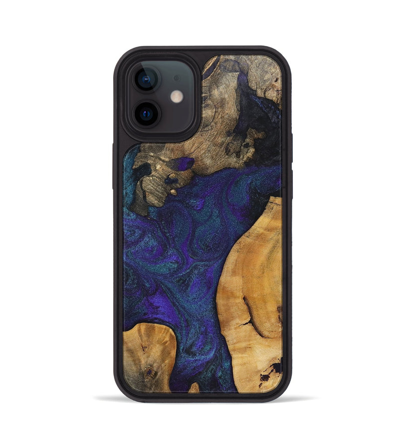 iPhone 12 Wood+Resin Phone Case - Caitlyn (Mosaic, 702578)