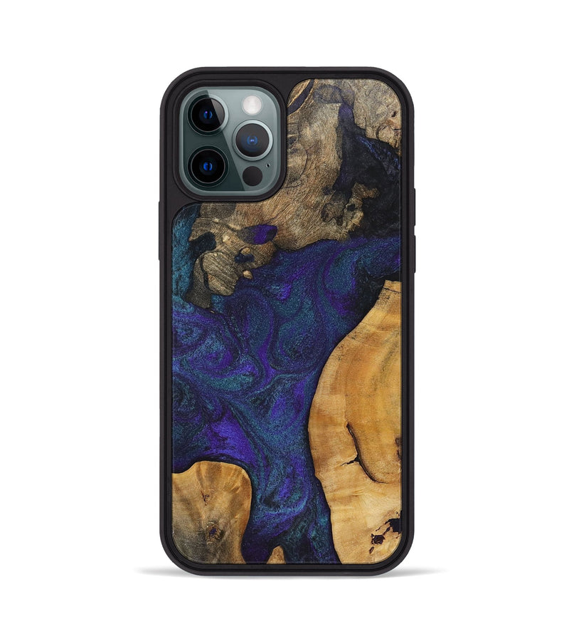 iPhone 12 Pro Wood+Resin Phone Case - Caitlyn (Mosaic, 702578)
