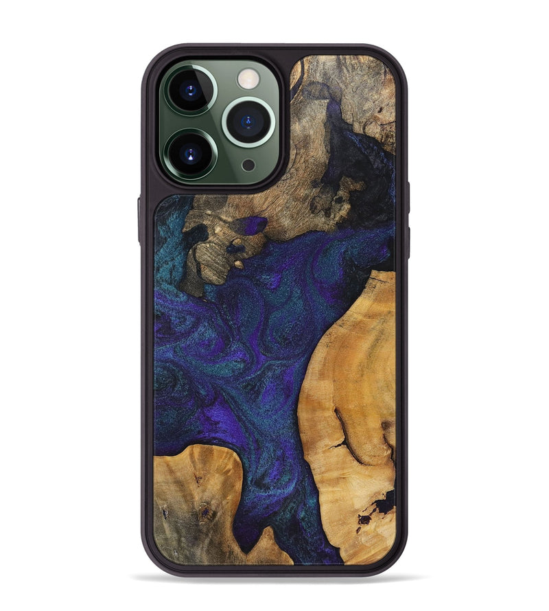 iPhone 13 Pro Max Wood+Resin Phone Case - Caitlyn (Mosaic, 702578)