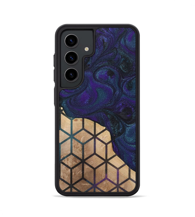 Galaxy S24 Wood+Resin Phone Case - Isla (Pattern, 702580)
