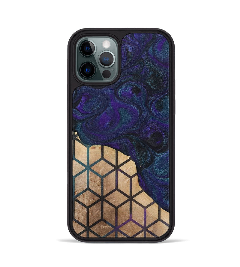 iPhone 12 Pro Wood+Resin Phone Case - Isla (Pattern, 702580)