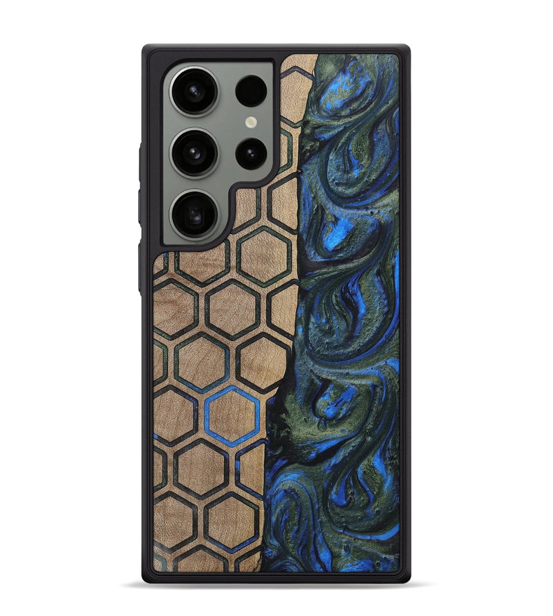 Galaxy S24 Ultra Wood+Resin Phone Case - Darren (Pattern, 702582)