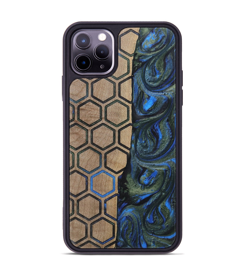 iPhone 11 Pro Max Wood+Resin Phone Case - Darren (Pattern, 702582)