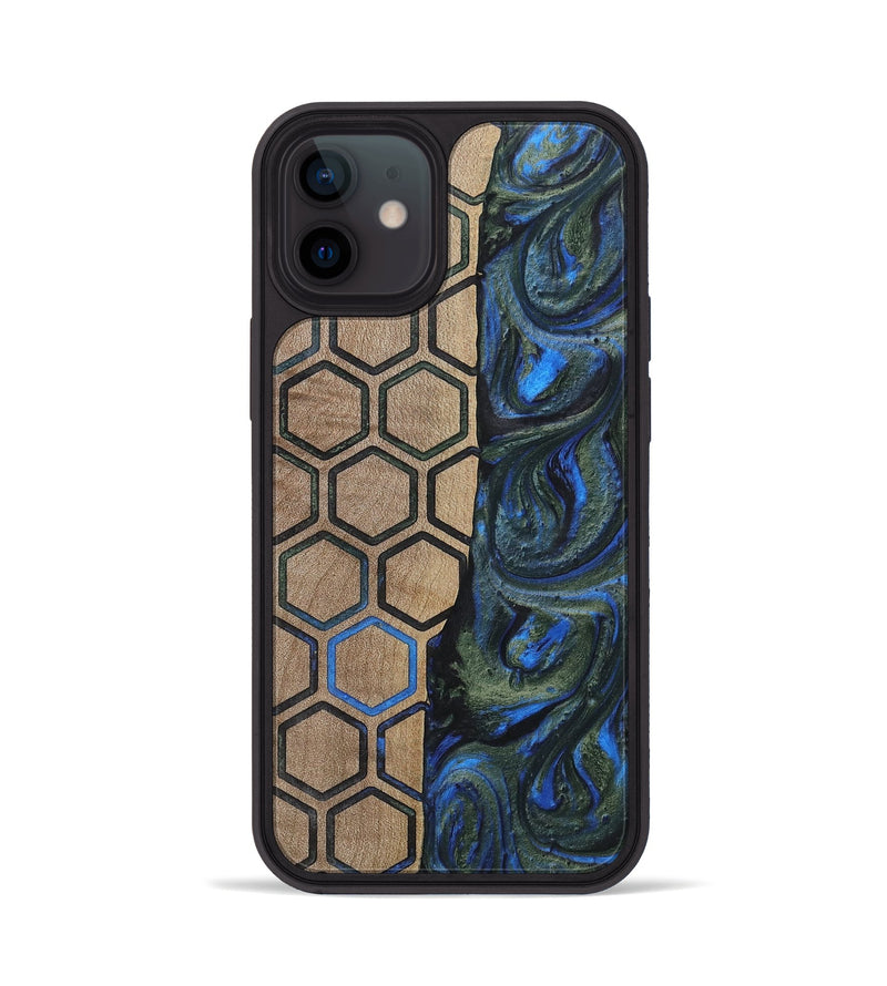iPhone 12 Wood+Resin Phone Case - Darren (Pattern, 702582)