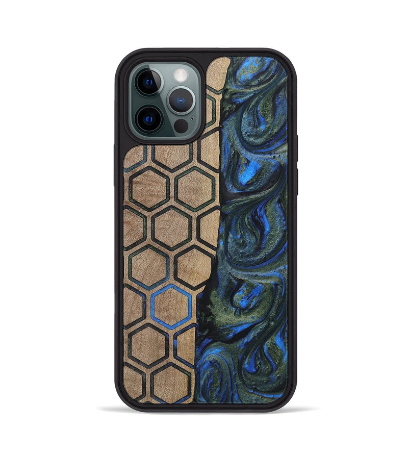 iPhone 12 Pro Wood+Resin Phone Case - Darren (Pattern, 702582)