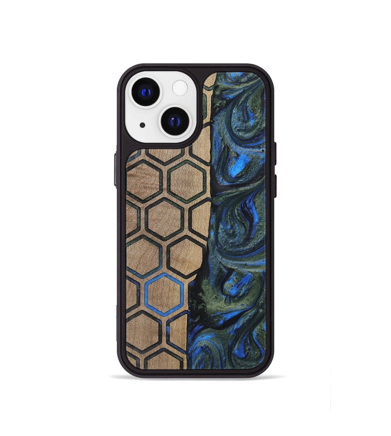 iPhone 13 mini Wood+Resin Phone Case - Darren (Pattern, 702582)