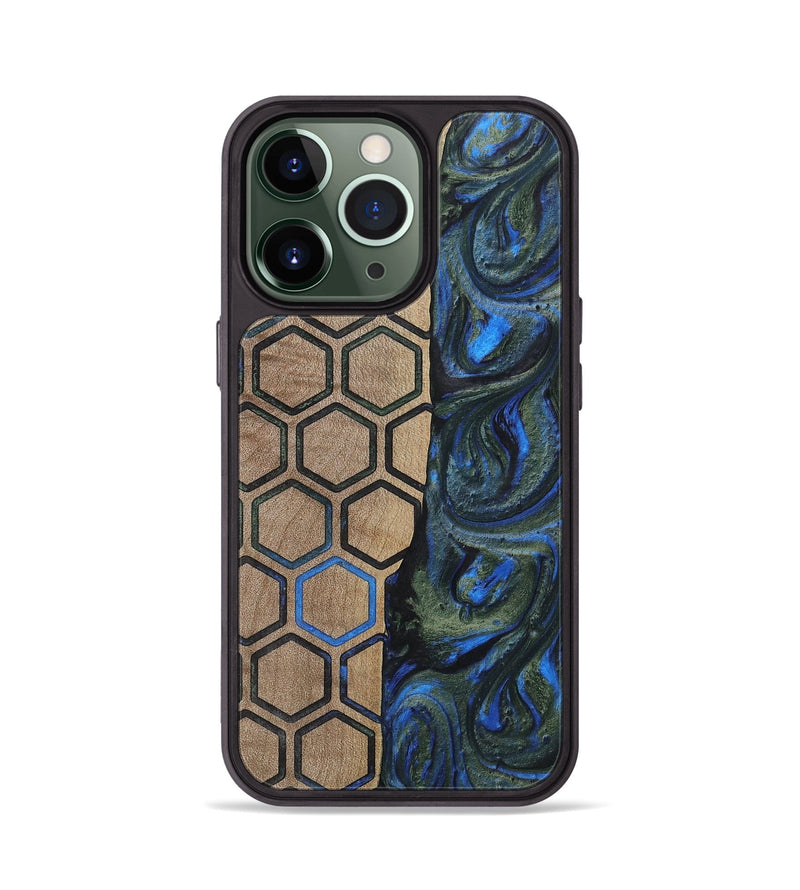 iPhone 13 Pro Wood+Resin Phone Case - Darren (Pattern, 702582)