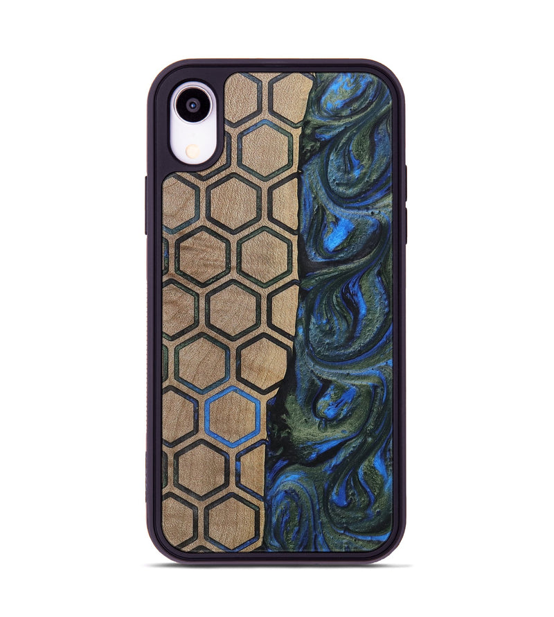 iPhone Xr Wood+Resin Phone Case - Darren (Pattern, 702582)