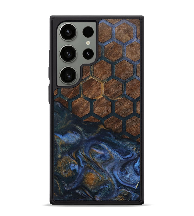 Galaxy S24 Ultra Wood+Resin Phone Case - Suzanne (Pattern, 702585)