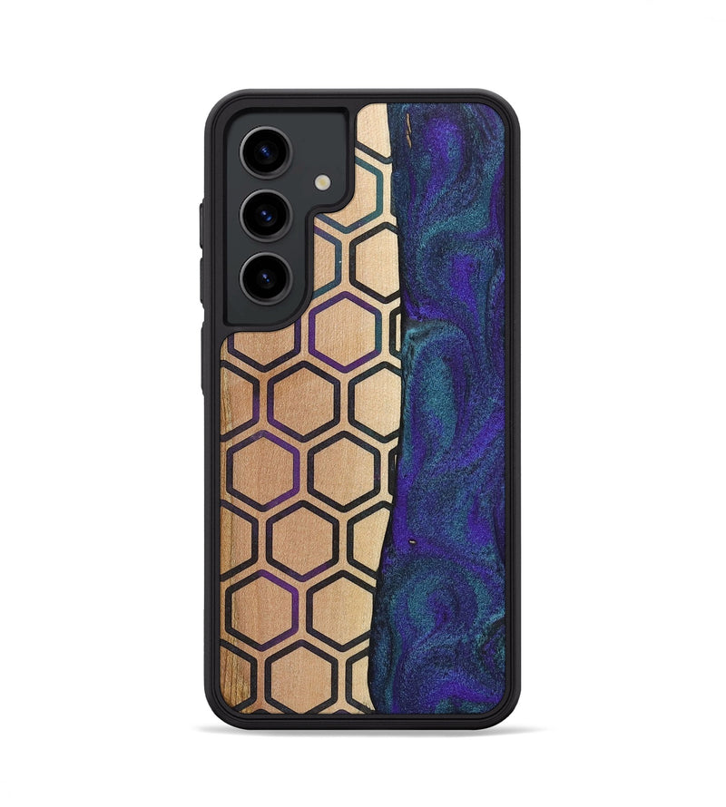 Galaxy S24 Wood+Resin Phone Case - Maria (Pattern, 702590)