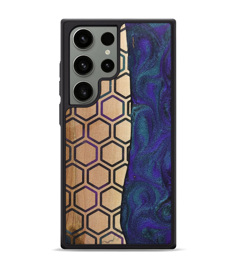Galaxy S24 Ultra Wood+Resin Phone Case - Maria (Pattern, 702590)