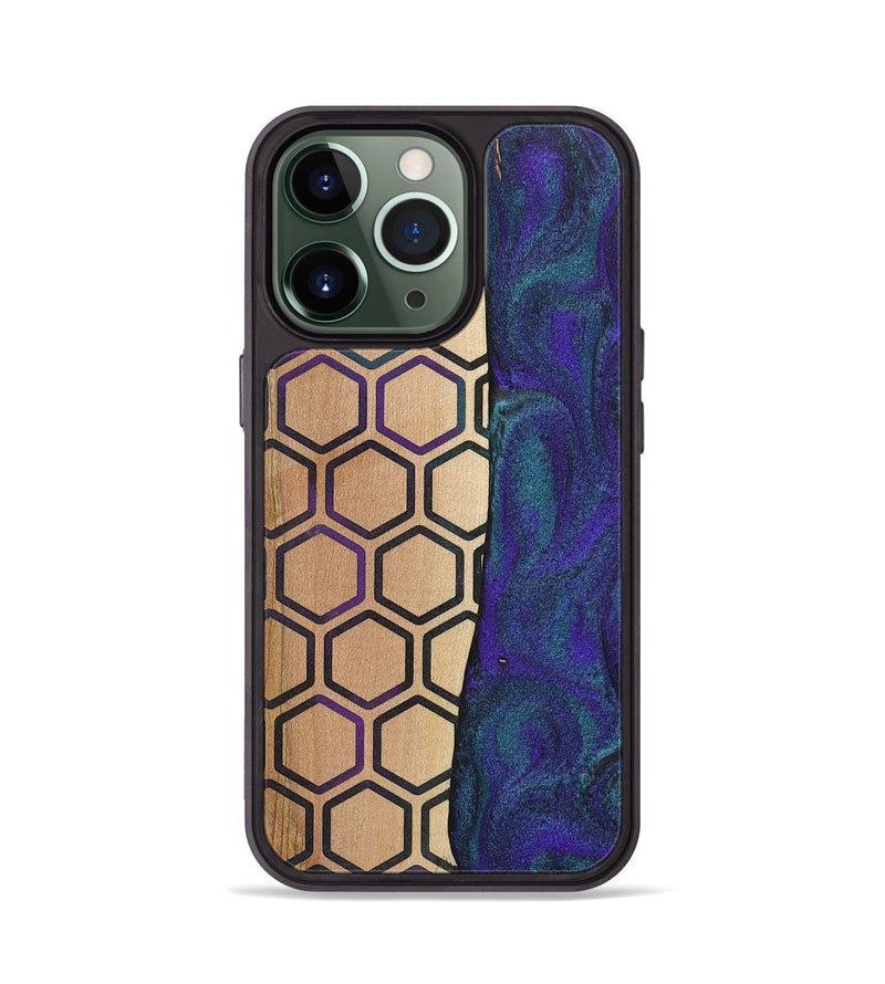 iPhone 13 Pro Wood+Resin Phone Case - Maria (Pattern, 702590)