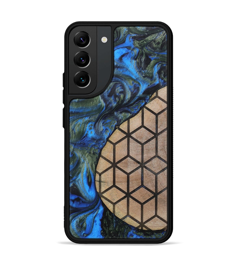 Galaxy S22 Plus Wood+Resin Phone Case - Nyla (Pattern, 702592)