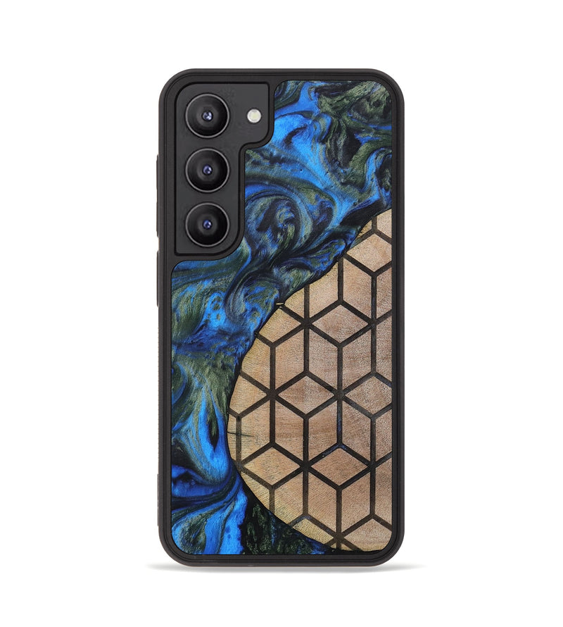 Galaxy S23 Wood+Resin Phone Case - Nyla (Pattern, 702592)