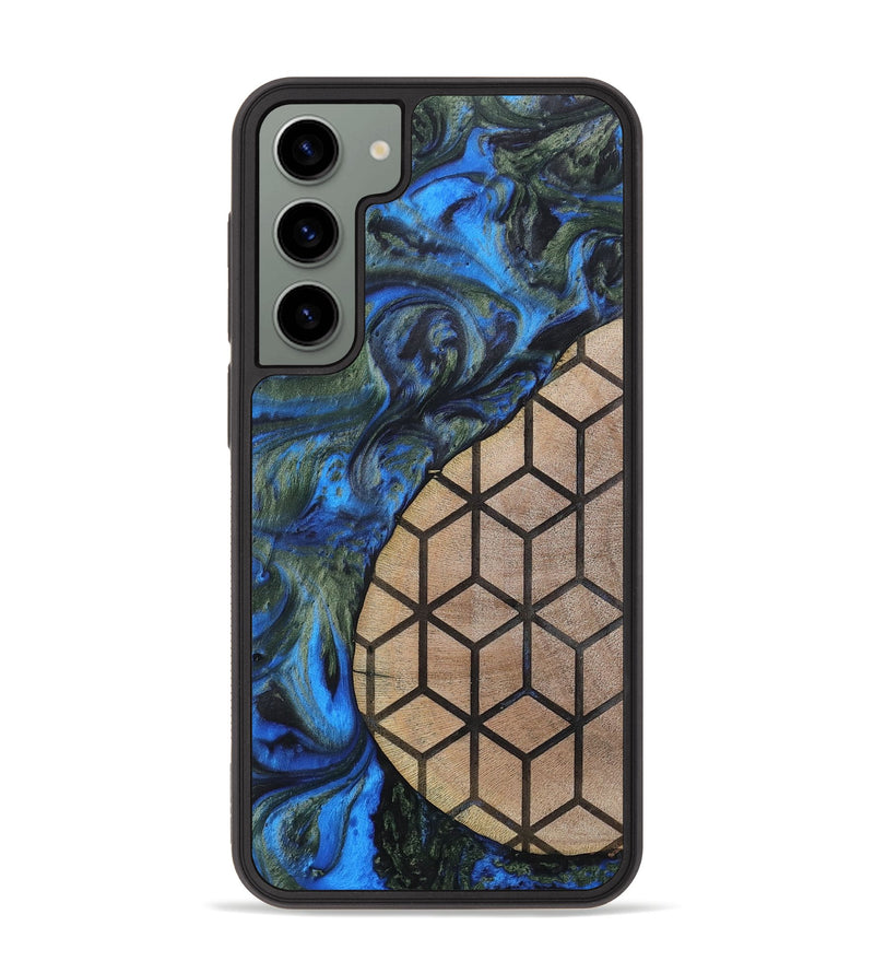 Galaxy S23 Plus Wood+Resin Phone Case - Nyla (Pattern, 702592)
