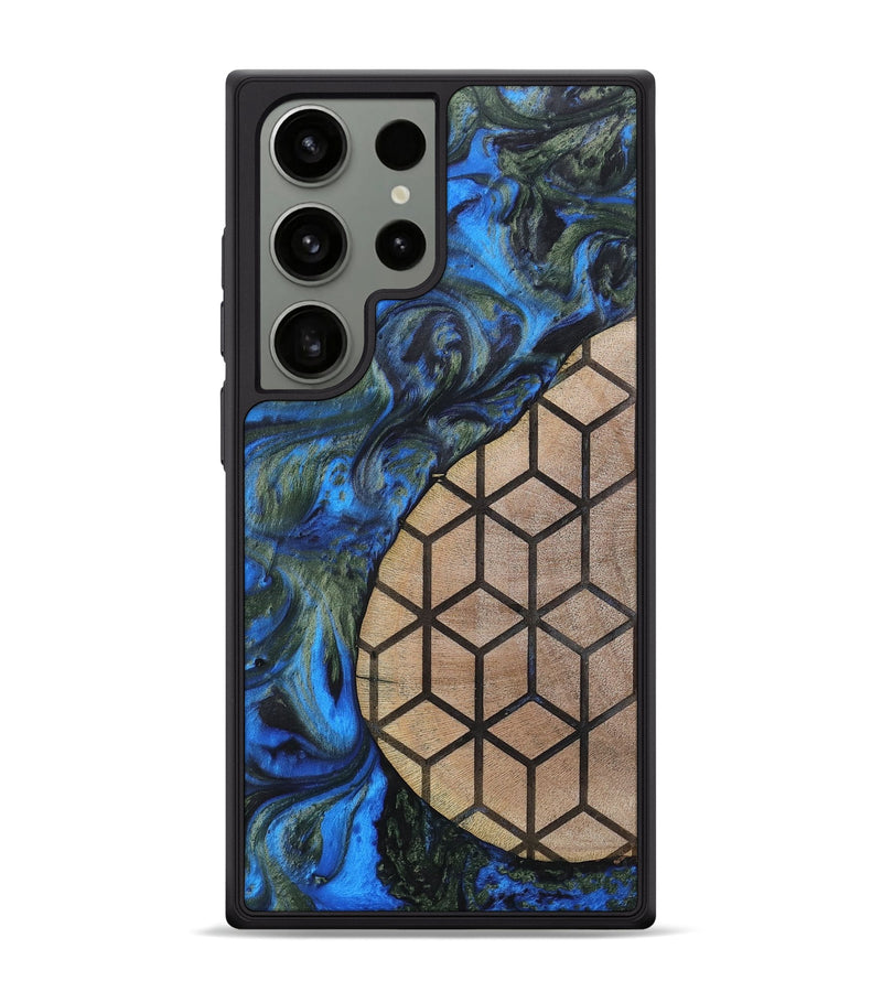 Galaxy S24 Ultra Wood+Resin Phone Case - Nyla (Pattern, 702592)