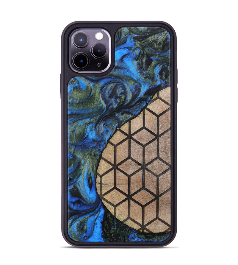 iPhone 11 Pro Max Wood+Resin Phone Case - Nyla (Pattern, 702592)
