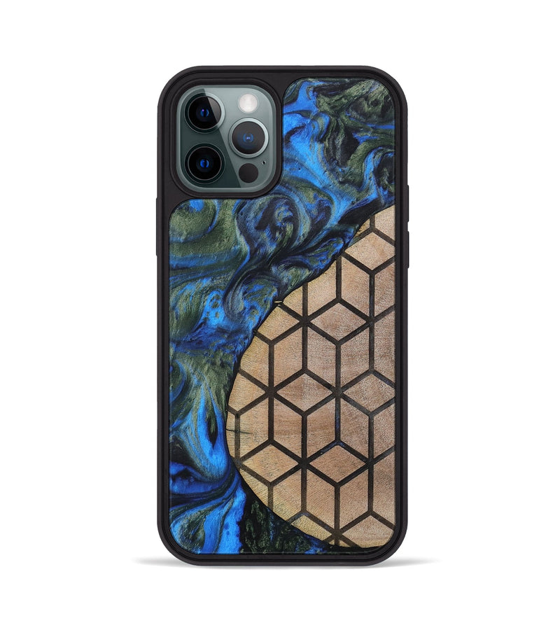 iPhone 12 Pro Wood+Resin Phone Case - Nyla (Pattern, 702592)
