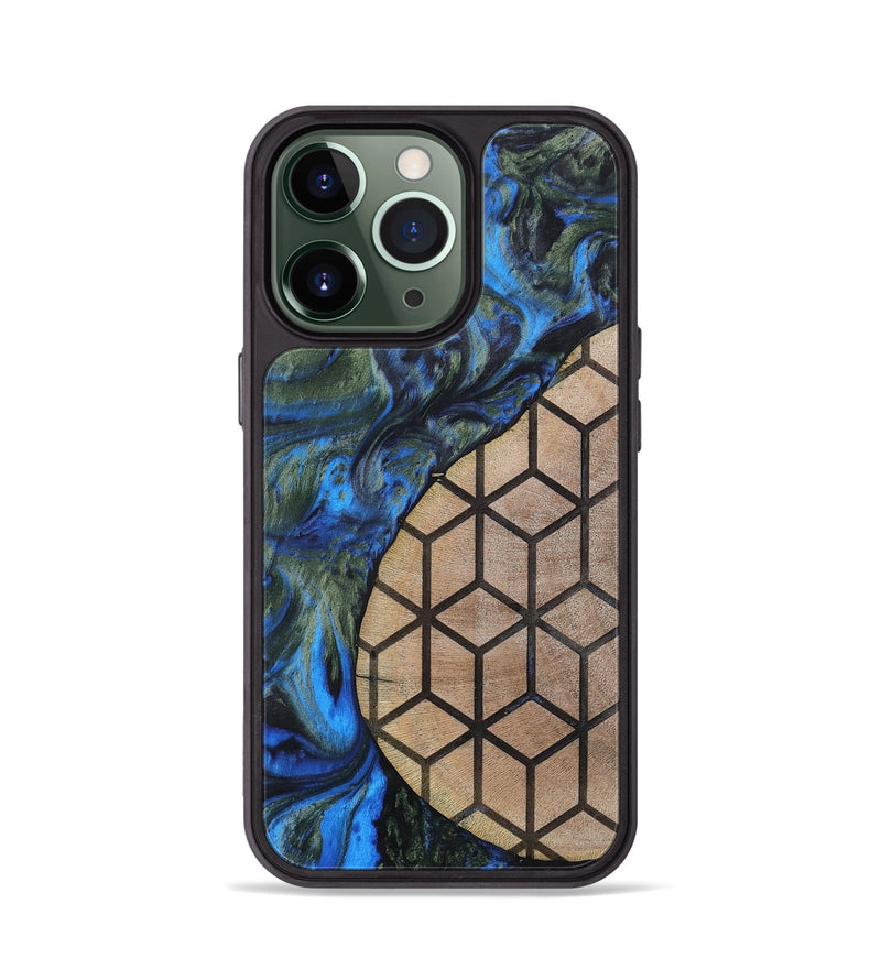 iPhone 13 Pro Wood+Resin Phone Case - Nyla (Pattern, 702592)